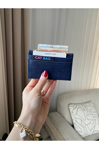 ÇANTA محفظة نسائية من الجلد السويدي بسحاب من كات باج