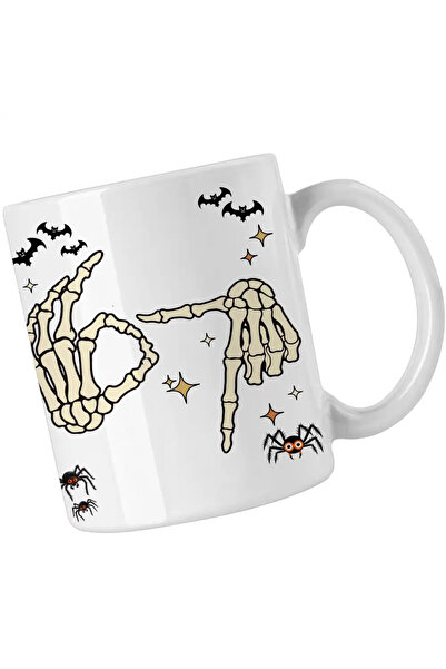 OEM Six Seven Skeleton Hands Mug 67 Meme