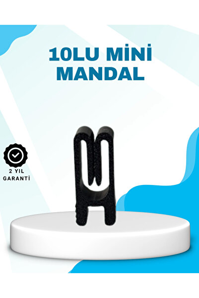 Najmaddin مجموعة من 10 قطع من مشابك إغلاق الأكياس محكمة الغلق باللون الأسود