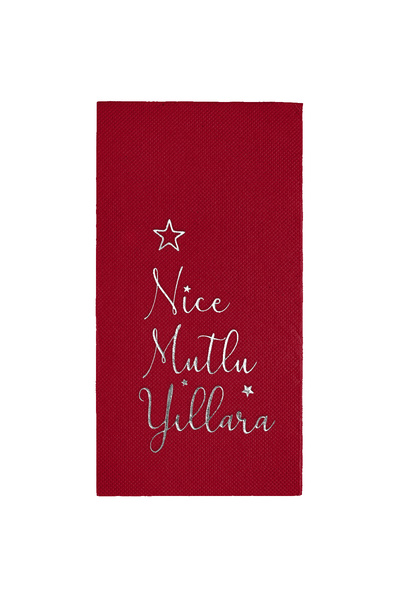 Story 40X40 cm Gümğş Varak Nice Happy Birthday Patterned Pack of 16 Burgundy ...