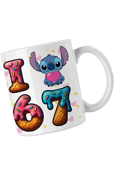 OEM Mug Six Seven Love Stitch Chocolate Valentines Day 67