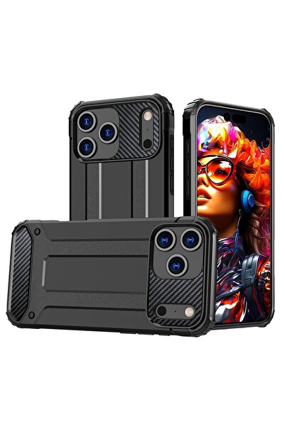 Other Etui pancerne na iPhone 17 Pro Hybrid Armor - czarne