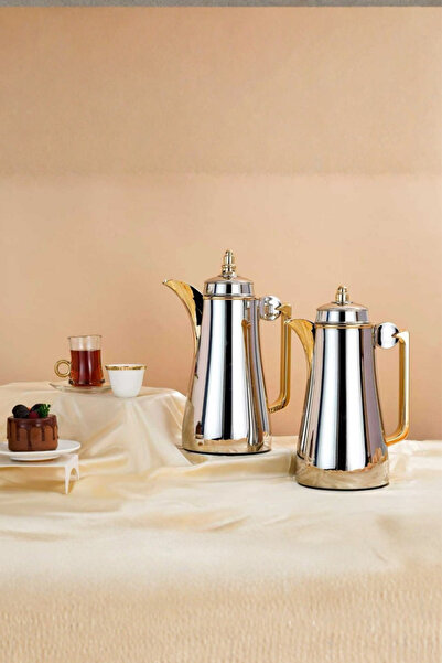 Generic 1 liter tea and coffee thermos set