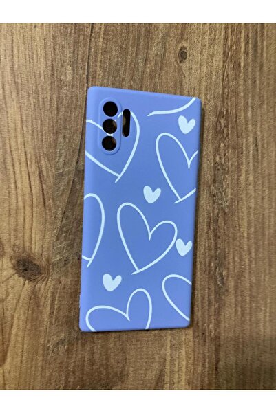 Newon Samsung Galaxy Note 10 Plus Heart Printed Inside Velvet Silicone Phone ...