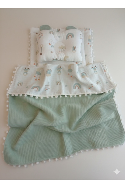 Wenaris Baby Diaper Set with Blanket, Cushion, Baby Pillow, Newborn, Crib, Ba...