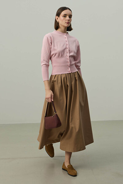 Fahhar Corset Cut Cardigan Pink