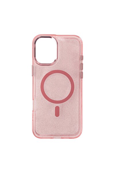 Other Etui brokatowe plecki na iPhone 17 Pro Glitter Case MagSafe - różowe