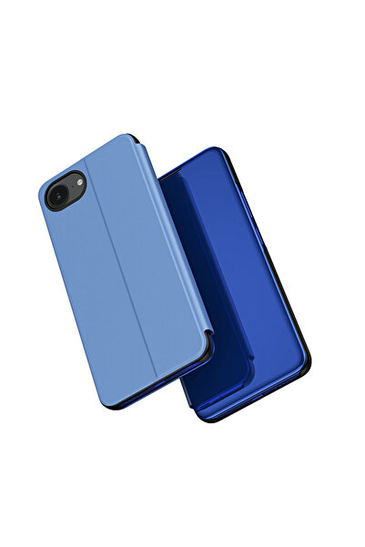 Other Etui pokrowiec z klapką na iPhone 16e Clear View Case - niebieski