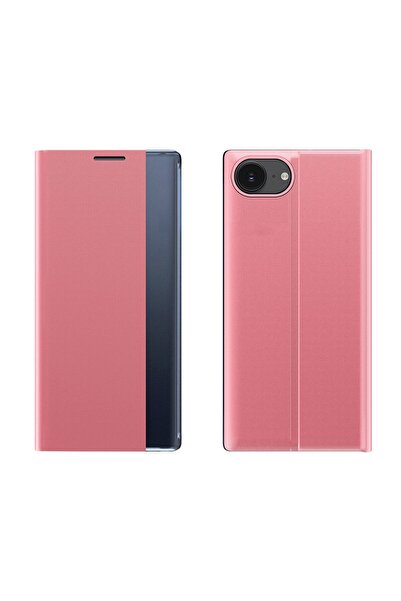 Other Etui pokrowiec z klapką podstawką pe iPhone 16e New Sleep Case - różowy