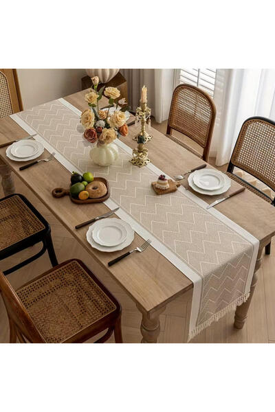 X LOT Table Runner Jacquard Coffee Table TV Stand Cover Ins Bed End Flag