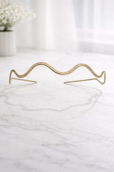 Nati Co Elegance Zigzag – İnce Simli Saç Tacı