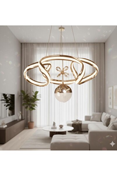 ÖZPIRIL AVİZE TEK TOPLU ÇİFT TARAF GENİŞ ŞERİT LED AVİZE (3 MOD+DİMER ÖZELLİĞİ)