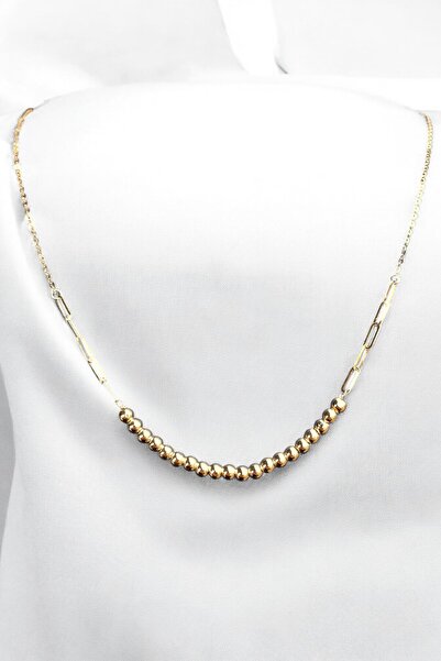 Altınaşkı İtalyan Toplu Ataş Altın Kolye