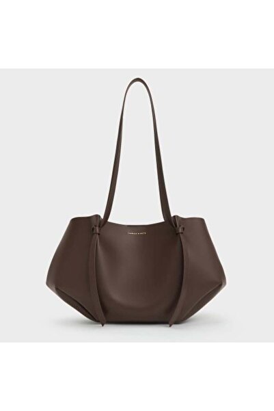 Charles&Keith Charles & Keith Calla Tote Bag - Espresso Brown