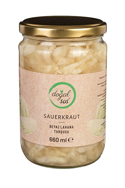 Doğal Sos Sauerkraut (Fermente Lahana Turşusu)