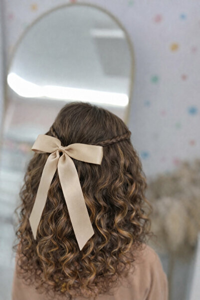 pempem bandana Sallantılı Kurdela Fiyonk Klips Toka Bows Bej