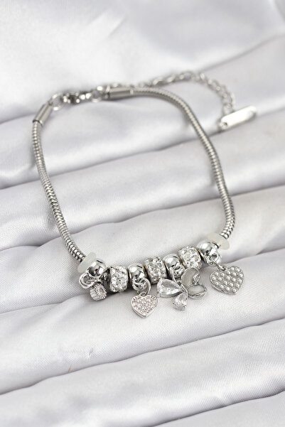 Lisinya Silver Color Women's Bracelet with Butterfly Charm - Tygoo