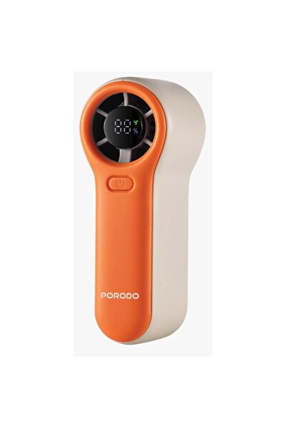 porodo Pocket Size Handheld Fan with 2000mAh Battery, 5 Speed Levels & Type-C Charging