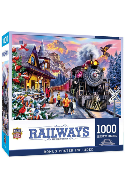 OEM Puzzle Călătorie alpină pe căile ferate cu 1000 de piese