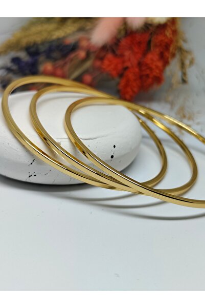 Tuel Ajda Bilezik 3'lü Set - Paslanmaz Çelik