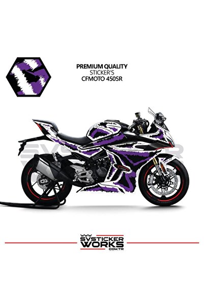 ARONA CFMOTO 450SR Kaplama Sticker Air Brush Motor Kaplama Modeli Hazır Kit T...