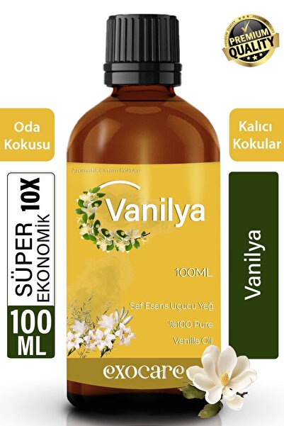 exocare Vanilya Esansiyel Koku Yağı Buhurdanlık Difüzör Esansı oda parfümü ba...