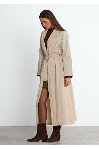 LADYA COLLECTION Trench lung verde bej