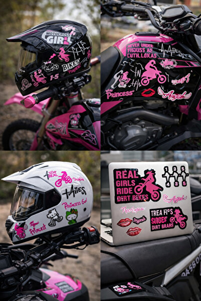 Limitless Design motocross sticker, kadın motorcu sticker, quad bike sticker,...