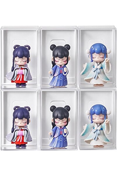 Generic علبة عرض أكريليك للتماثيل - 6 قطع