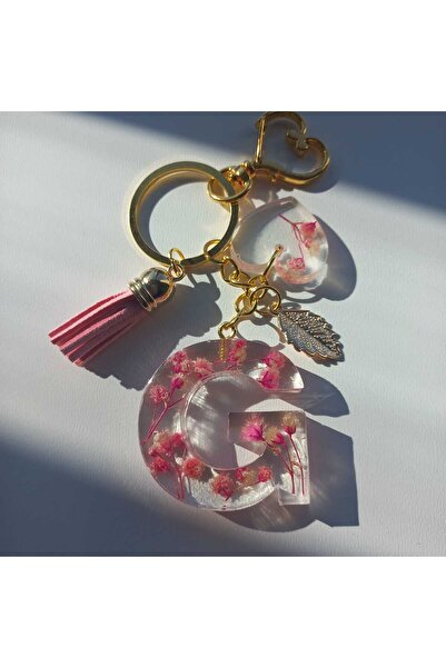 demirbasavm Handmade Letter g Epoxy Keychain