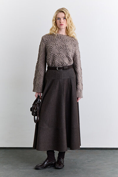 Manuka Buy Detailed Description of Wide Skirt Mink