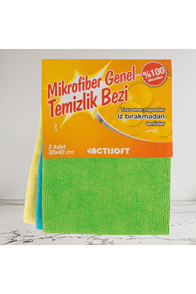 actisoft Microfiber Cleaning Cloth 3-pack