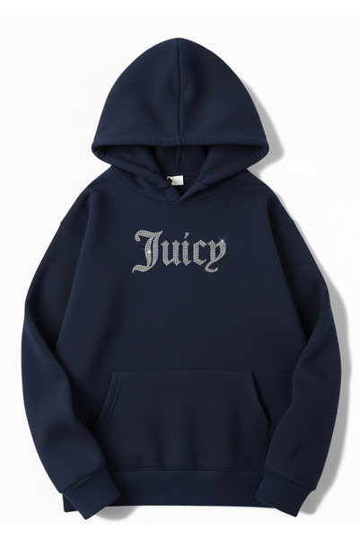 Mayer Butik Unisex Men/Women Juicy Stone Printed Cotton Oversized Hooded Swea...