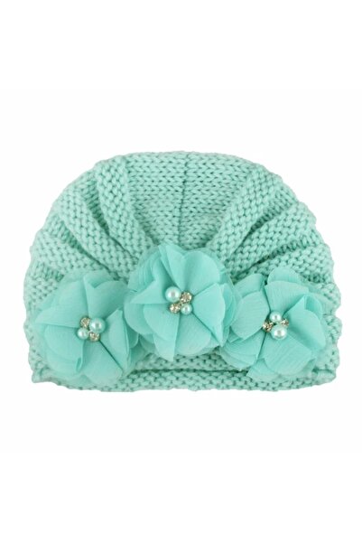 Pure Boutique Caciulita vernil tip turban cu floricele