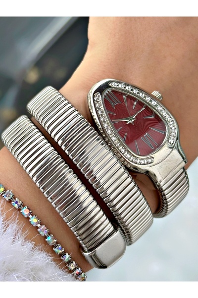 SC Silver Collection Luxury Accessory Sc Silver Collection Snake Model Patter...