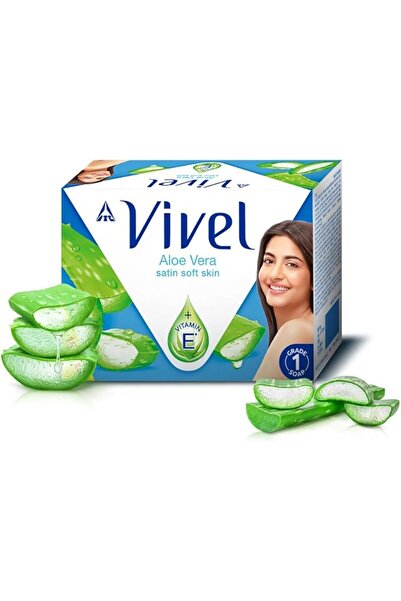 Vivel Aloe Vera Soap, Satin Soft Skin Vitamin E, 150g (Pack of 4)
