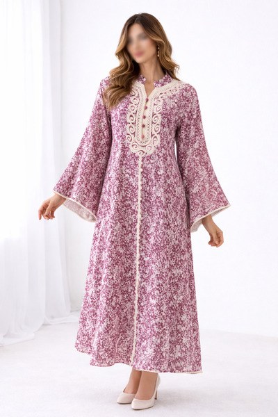 THOGUE Kuwaiti women's jalabiya with elegant and luxurious embroidery