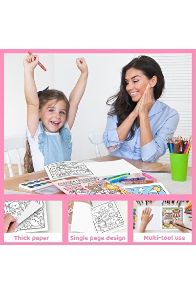 Generic Cozy Friends Coloring Book for Kids and Adults