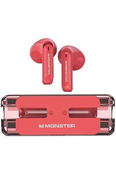 MONSTER JB Q Airmars XKT08 Wireless ENC Gaming Headphones (Red)