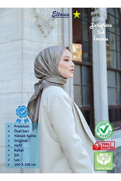 Hint İpek Scarf - Premium Lux Original Monogram Scarf (Silk Voile, High Quali...