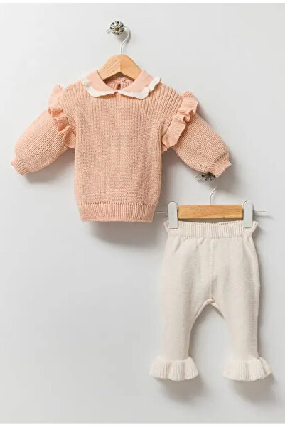Nipperland Fırfırlı Organik Pamuklu Triko 2Li Kız Bebek Takım