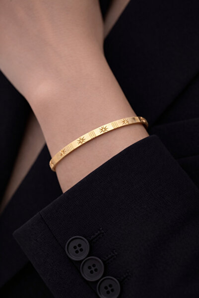 Bellasmi Butik Çelik ayarlanabilir kelepçe model bileklik