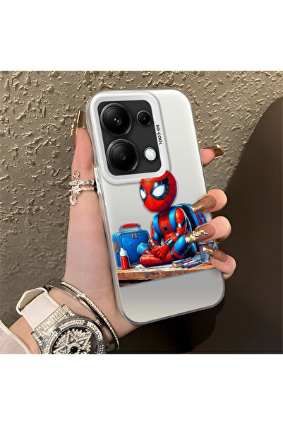 Hontinga حافظة سيليكون رفيعة مقاومة للصدمات بنمط سبايدر مان متوافقة مع هاتف P...