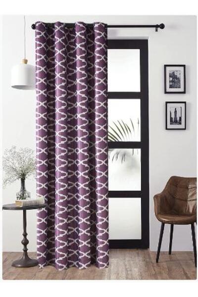 Arabest Fashion Room Darkening Blackout Grommet Top Curtains for Living Room(1 Panel 100*150cm)