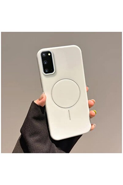 Zebana Samsung Galaxy S20 Fe Compatible Case Vivid Silicone Case White