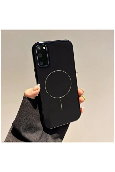 Zebana Samsung Galaxy S20 FE Uyumlu Kılıf Vivid M-Safe Silikon Kılıf Siyah