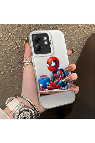 Hontinga حافظة سيليكون رفيعة مقاومة للصدمات بنمط سبايدر مان متوافقة مع هاتف I...