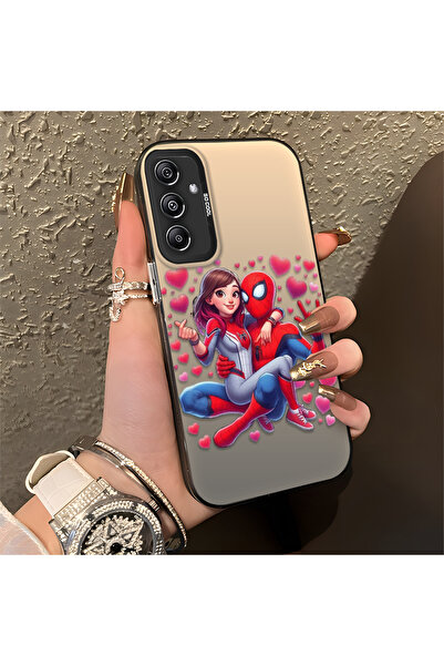 Hontinga حافظة سيليكون رفيعة مقاومة للصدمات بنمط سبايدر مان متوافقة مع هاتف س...