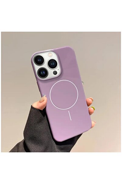 Zebana iPhone 12 Pro Compatible Case Vivid M-Safe Silicone Case Purple