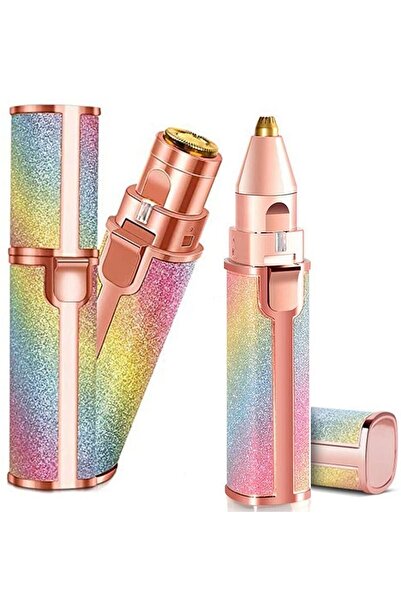 Solimpia أداة تشذيب شعر الأنف والحواجب، وماكينة حلاقة على شكل أحمر شفاه لإزال...